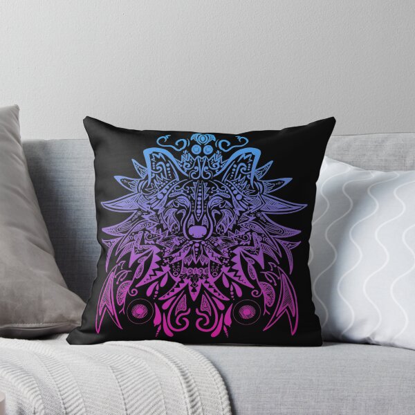 Item preview, Colorful Wolf Mandala 2 designed and sold by MMwolfdogden.
