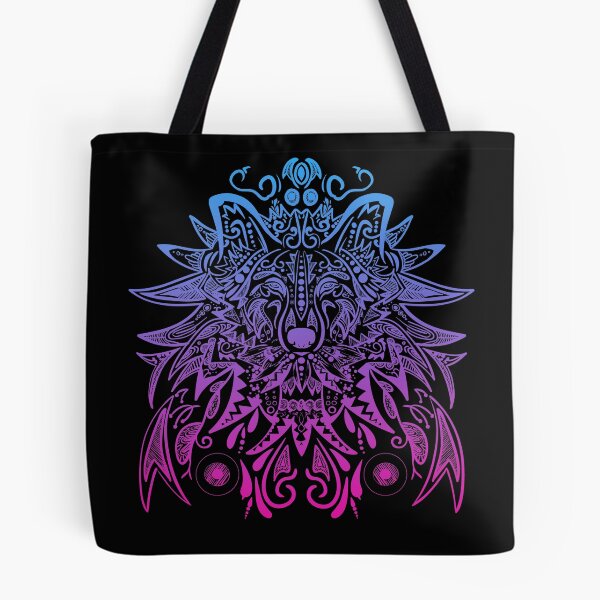 Item preview, Colorful Wolf Mandala 2 designed and sold by MMwolfdogden.