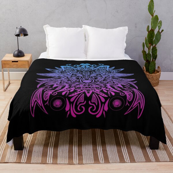 Item preview, Colorful Wolf Mandala 2 designed and sold by MMwolfdogden.