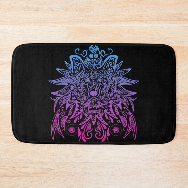Item preview, Colorful Wolf Mandala 2 designed and sold by MMwolfdogden.
