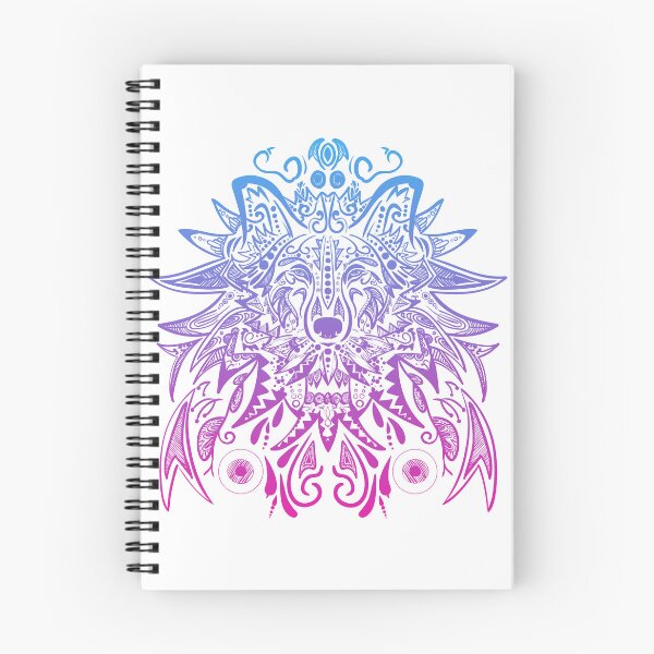 Item preview, Colorful Wolf Mandala 3 designed and sold by MMwolfdogden.