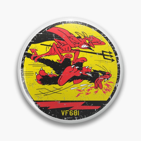 Item preview, USN VF-681 Reserve Fighter Squadron -  Devil - Grunge Style designed and sold by pzd501.