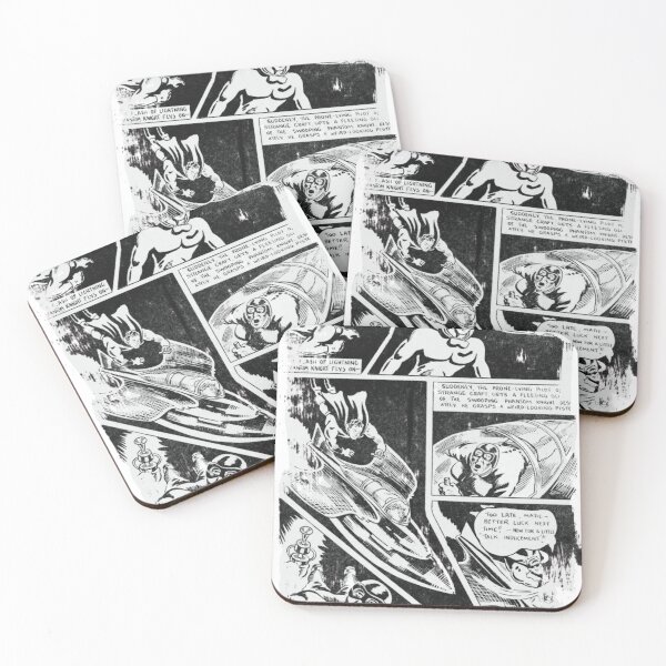 Item preview, Worn out magazine | Black and white vintage comics space battle scene designed and sold by spinolator.