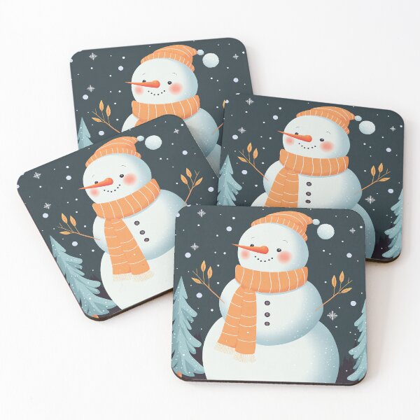 Item preview, Snowman illustrated Christmas design designed and sold by AirtWorld.