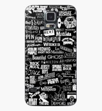 broadway baby {black and white version} Case/Skin for Samsung Galaxy