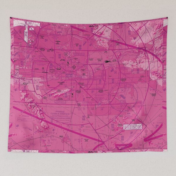 Item preview, Aviation Chart Phoenix Sky Harbor Airport - pink designed and sold by LAPilotGirl.