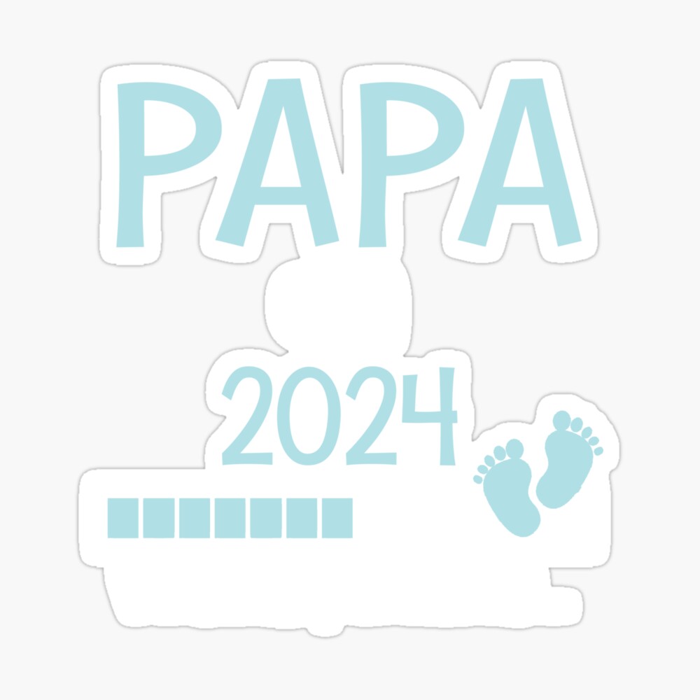 Papa en 2024 Cadeau Futur Papa | Art Board Print