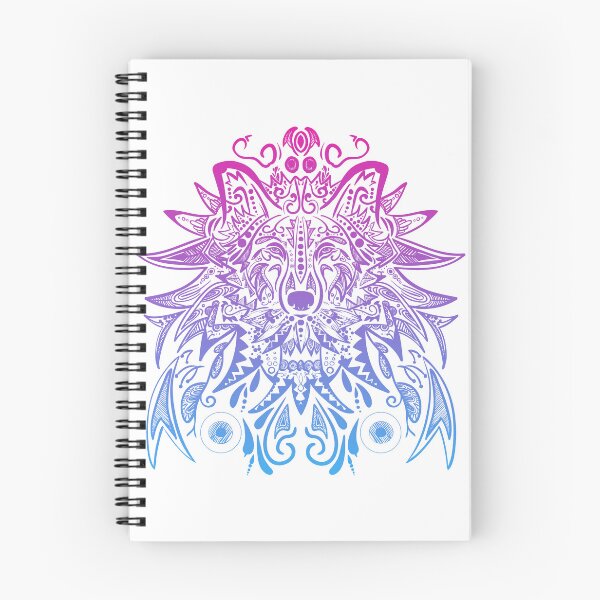 Item preview, Colorful Wolf Mandala 5 designed and sold by MMwolfdogden.