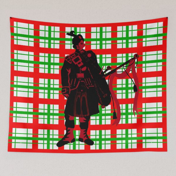 Item preview, Bagpiper on Plaid designed and sold by Anthony Seeker.