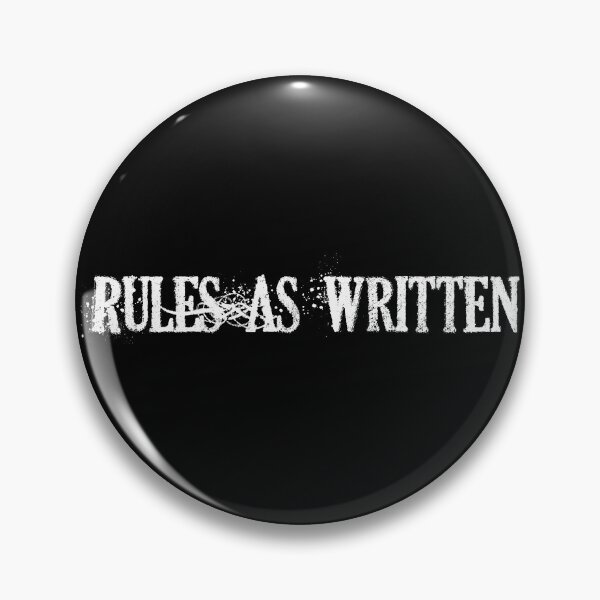 Item preview, Rules As Written designed and sold by dicegeeks.