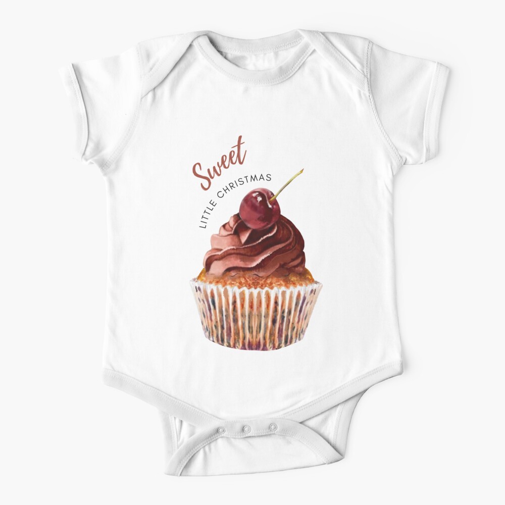 Sweet Little Christmas Cupcake Baby One-Piece