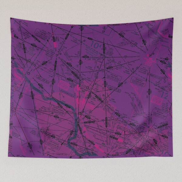 Item preview, Enroute Low Altitude Chart  (ELUS3) dark purple designed and sold by LAPilotGirl.