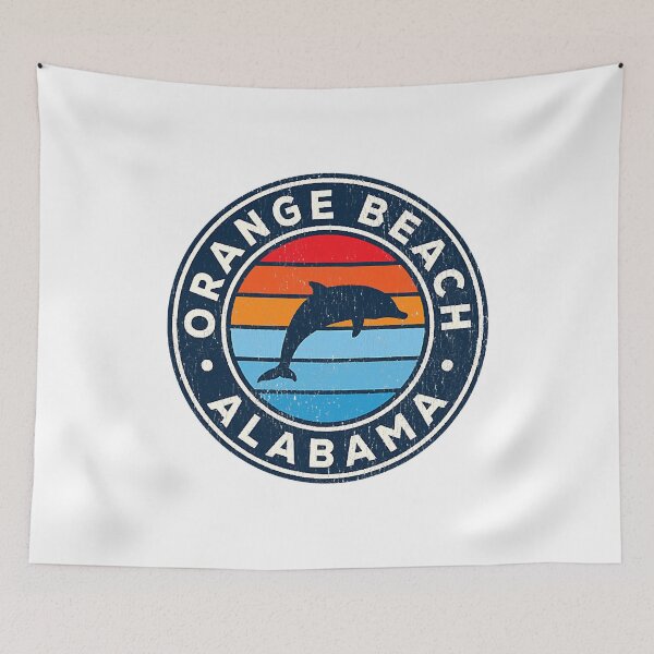 Item preview, Orange Beach Alabama AL Vintage Dolphin Retro 70s designed and sold by JackSadowski.