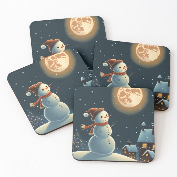 Item preview, Snowman illustrated Christmas design designed and sold by AirtWorld.