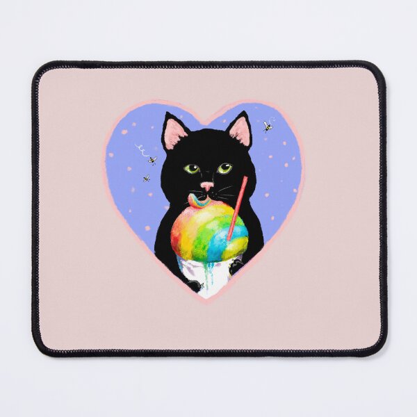 Item preview, Cat with Rainbow Shave Ice designed and sold by Lyngianni.