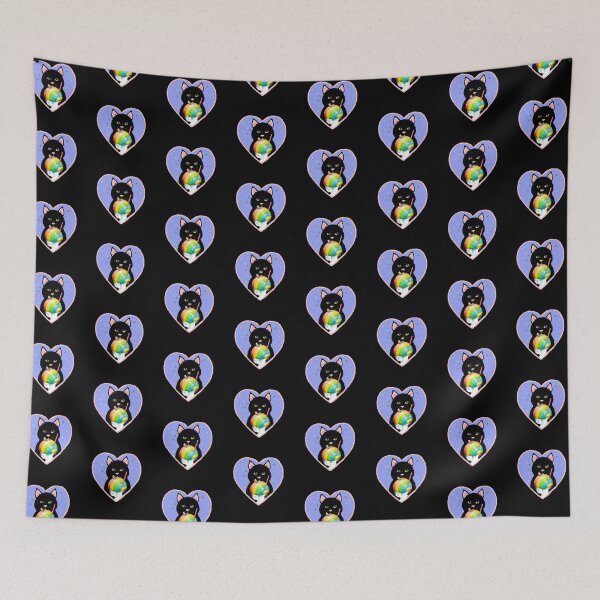 Item preview, Cat with Rainbow Shave Ice designed and sold by Lyngianni.