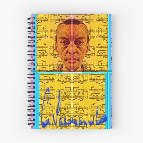 Item preview, GREAT  SERGEI RACHMANINOFF PAINTING ABSTRACT PORTRAIT CLASSICAL MUSIC SCORE PATCHWORK designed and sold by Ralek.
