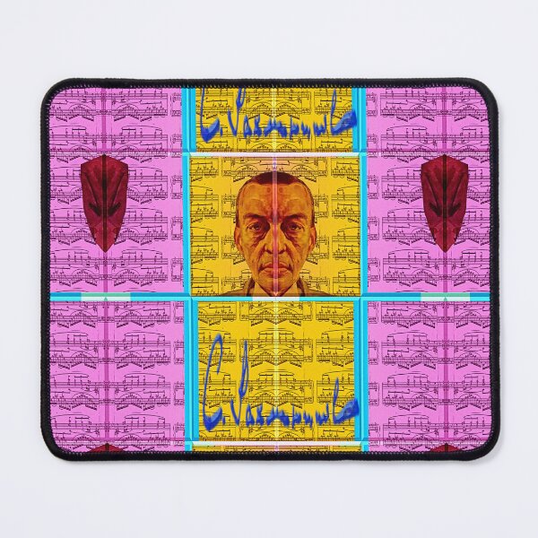 Item preview, GREAT SERGEI RACHMANINOFF PAINTING ABSTRACT PORTRAIT CLASSICAL MUSIC SCORE PATCHWORK designed and sold by Ralek.