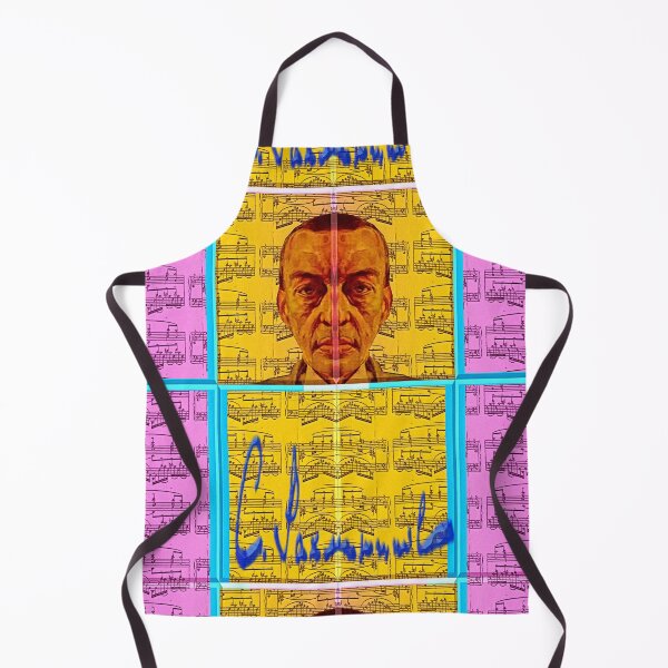 Item preview, GREAT  SERGEI RACHMANINOFF PAINTING ABSTRACT PORTRAIT CLASSICAL MUSIC SCORE PATCHWORK designed and sold by Ralek.
