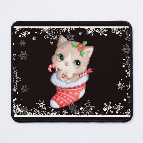 Item preview, Christmas: Kitten In a Christmas Stocking designed and sold by TaraTs.