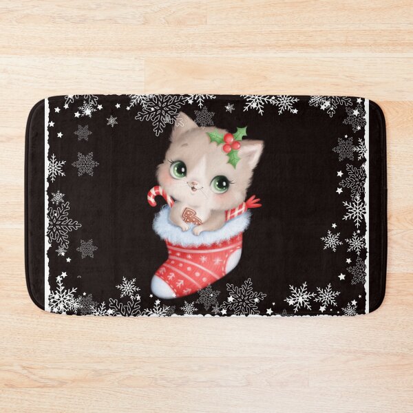 Item preview, Christmas: Kitten In a Christmas Stocking designed and sold by TaraTs.