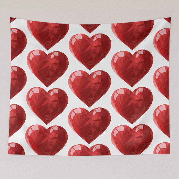 Item preview, Geometric Red Heart  designed and sold by Feather n'  Ink.