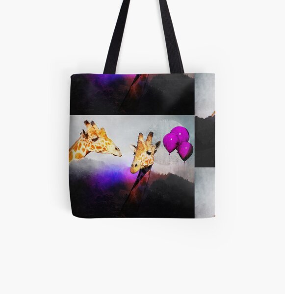 You Bet Giraffe All Over Print Tote Bag