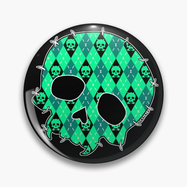 Item preview, Teal Skull Argyle designed and sold by JanGrackle.