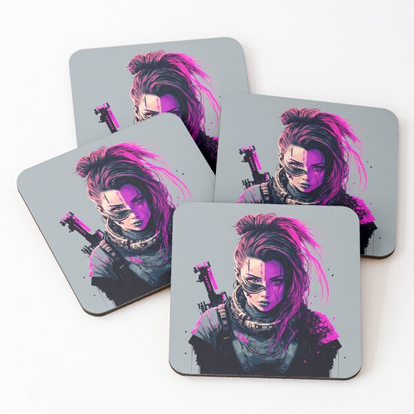 Item preview, Cyberpunk Warrior Princess designed and sold by hourglassAI.