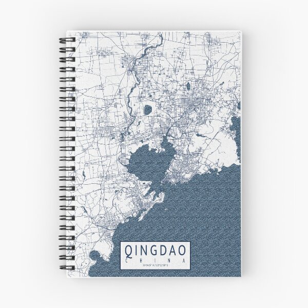 Item preview, Qingdao City Map of Shandong, China - Coastal designed and sold by deMAP.
