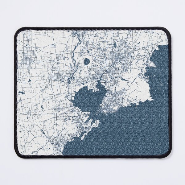 Item preview, Qingdao City Map of Shandong, China - Coastal designed and sold by deMAP.