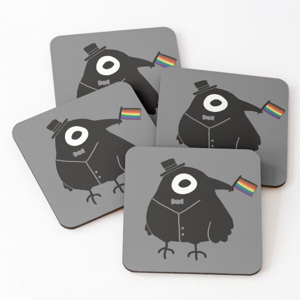 Item preview, fancy pride crow designed and sold by Scarlet Sung.