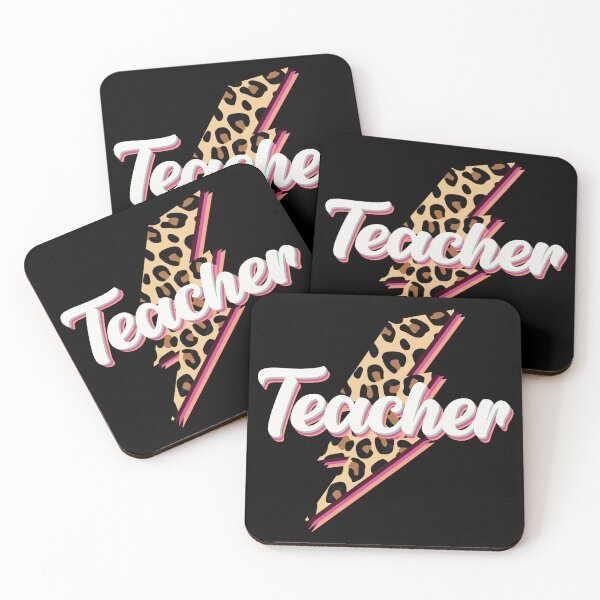 Item preview, Teacher Lightening Bolt Leopard  designed and sold by justie1977.