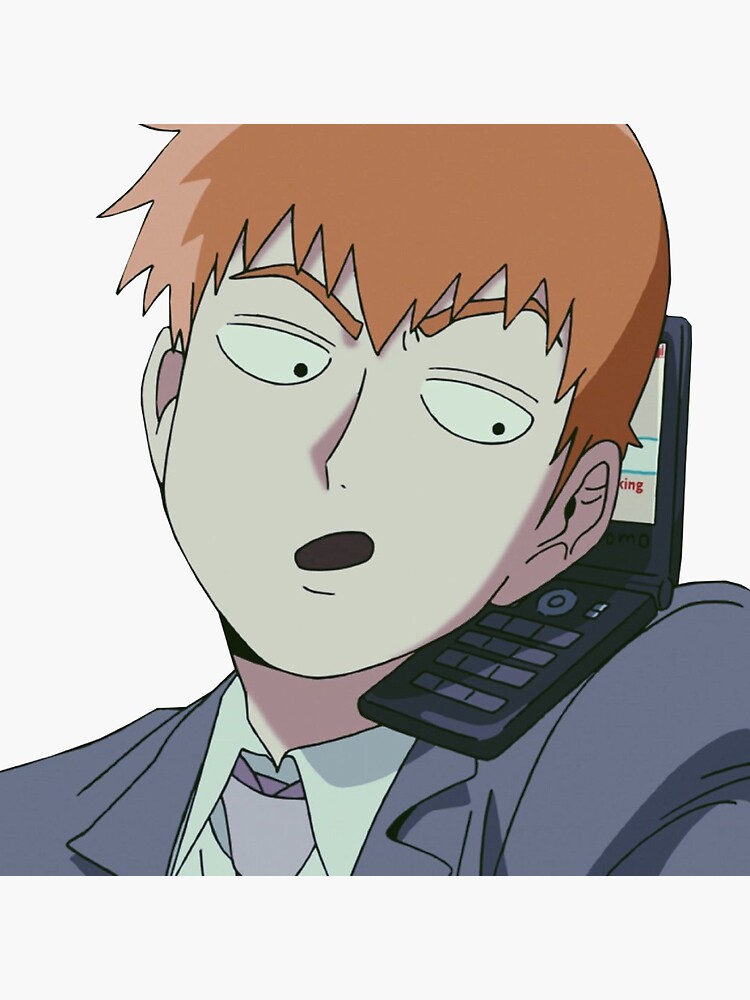 Arataka Reigen Sticker For Sale By Kawaiicrossing Redbubble