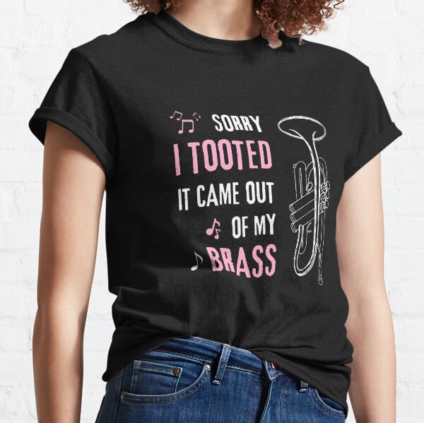 Sorry I Tooted It Came Out Of My Brass Funny Men's Premium Tank Top
