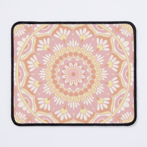 Item preview, Neutral Pink Orange and Yellow Mandala designed and sold by Julie Erin Designs.