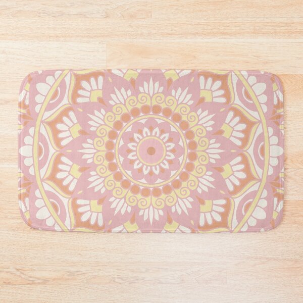 Item preview, Neutral Pink Orange and Yellow Mandala designed and sold by Julie Erin Designs.