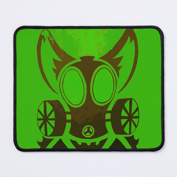Item preview, Gas Mask Wolf Green Art designed and sold by ArcArtsStudios.