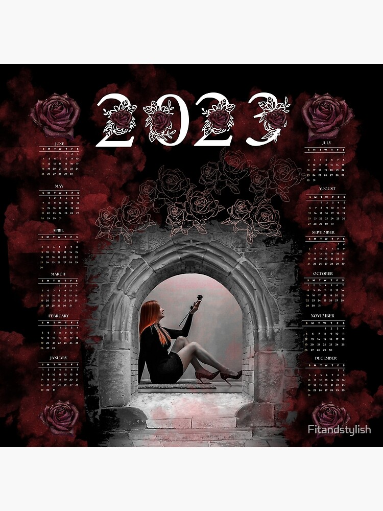 "Gothic 2023 calendar" Poster for Sale by Fitandstylish Redbubble