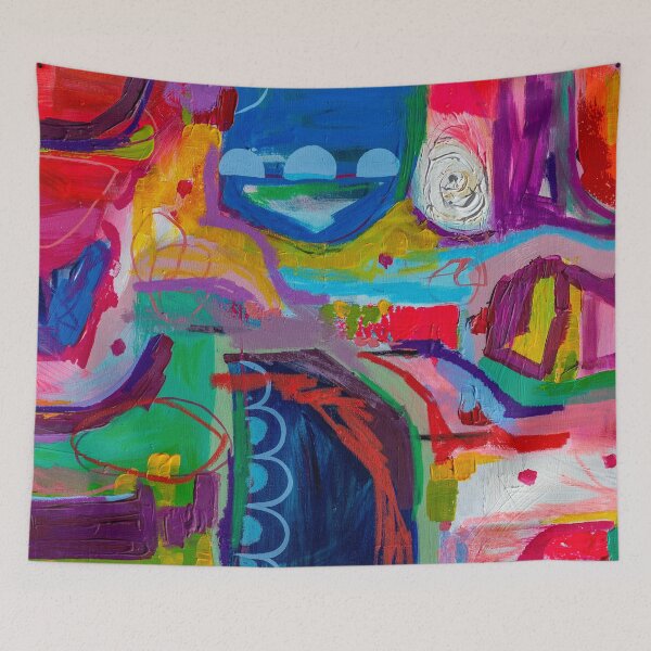 Item preview, Colorful Art, Abstract Art, Unique, Textured  designed and sold by DoraWoodrumArt.
