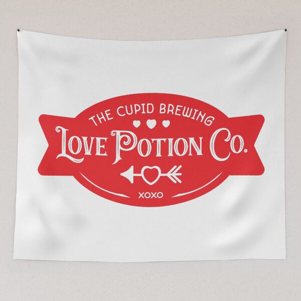 Item preview, The Cupid Brewing Love Potion Co. - XOXO Hearts designed and sold by MarkFiveDesign.