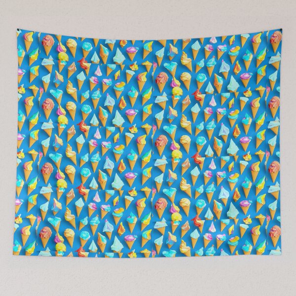Item preview, Isometricecream wallpaper designed and sold by MoonsideGallery.