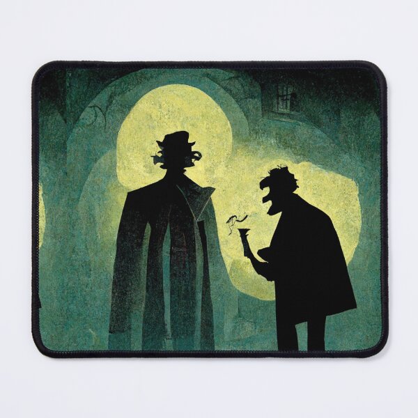 Item preview, Silhouette image of Doctor Jekyll and Mr. Hyde designed and sold by liana campbell.