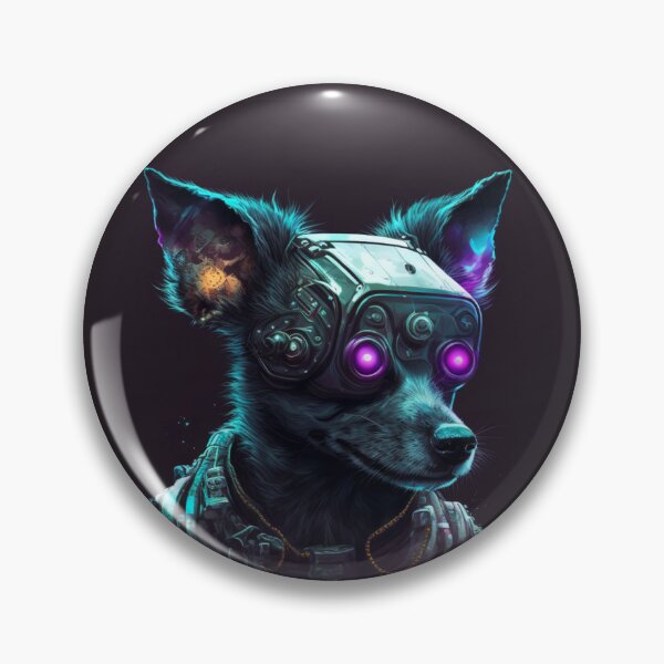 Item preview, Cyberpunk Doggo designed and sold by hourglassAI.