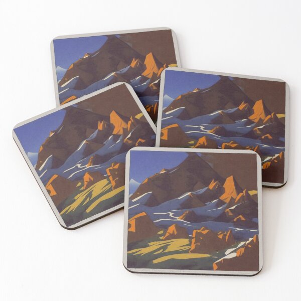 Item preview, Mountain Scene Inspired by Roerich designed and sold by Gouldo.