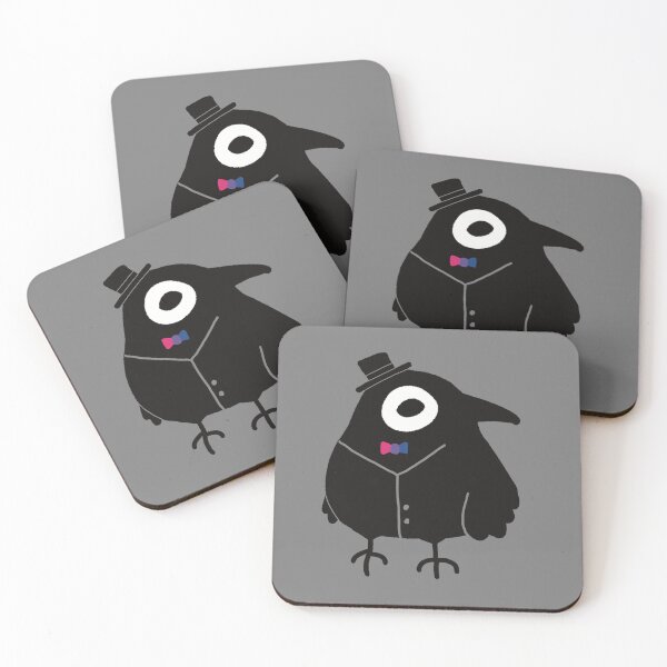 Item preview, Bi pride crow designed and sold by Scarlet Sung.