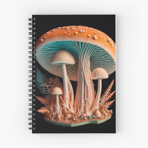 Item preview, Pastel Minimalistic Whimsical Magic Mushrooms - 3D designed and sold by The Oracle of Surrealism Sublime Consciousness.