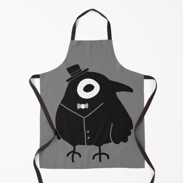 Item preview, trans pride crow designed and sold by Scarlet Sung.