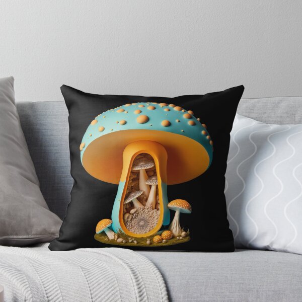 Item preview, Pastel Minimalistic Whimsical Magic Mushrooms - 3D designed and sold by The Oracle of Surrealism Sublime Consciousness.