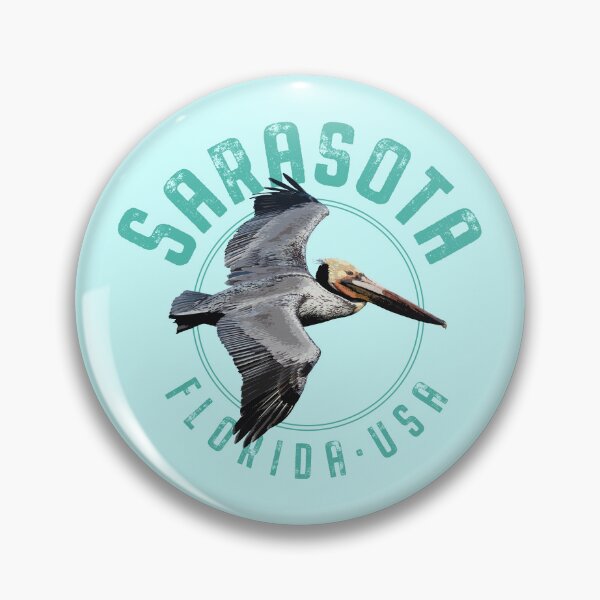 Item preview, Sarasota Florida Pelican Design designed and sold by Futurebeachbum.
